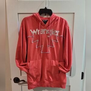 Wrangler Coral Hoodie with Metallic Logo